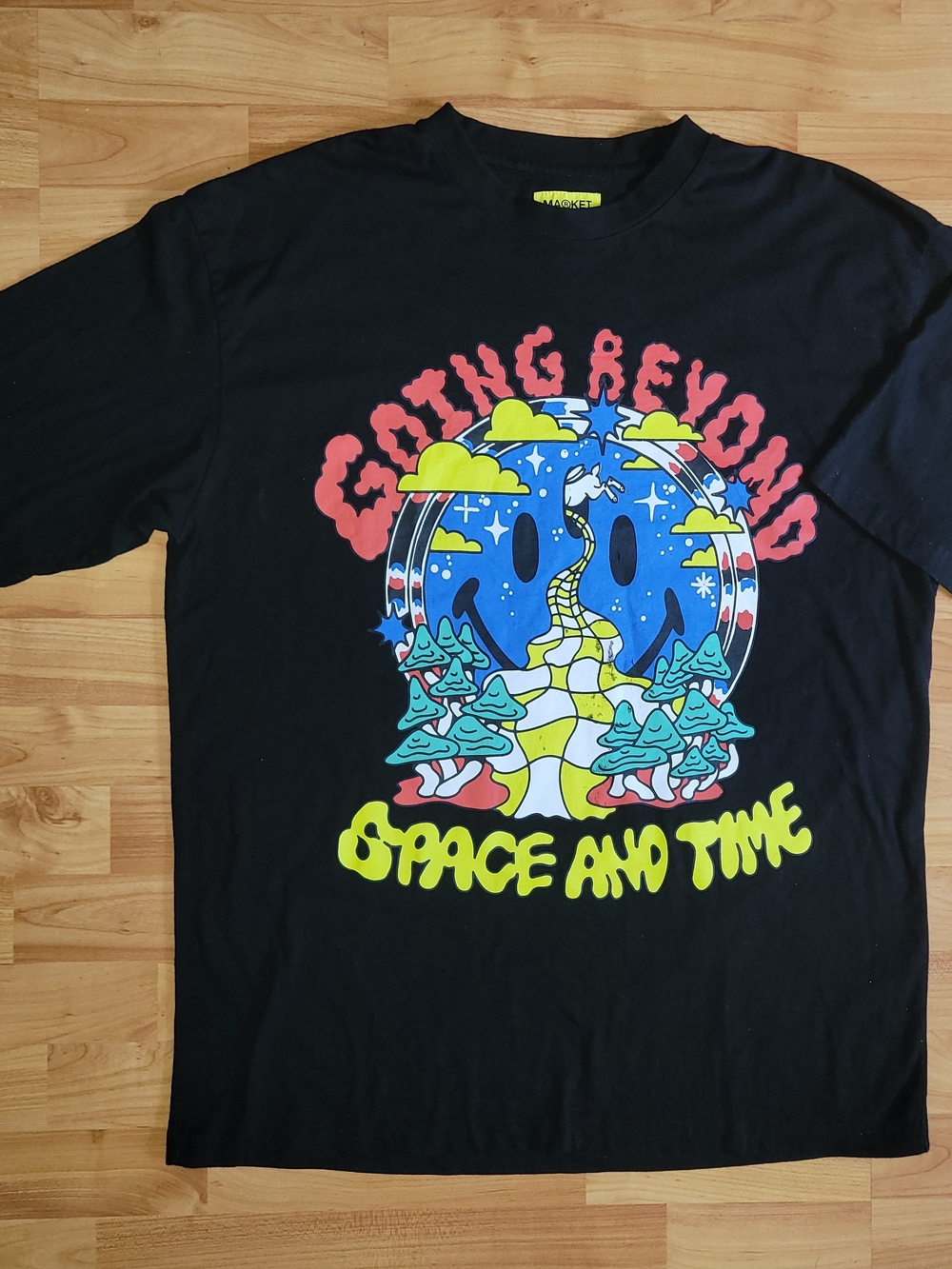 Chinatown Market Going Beyond Space and Time Streetwear Black T-shirt Mens XL